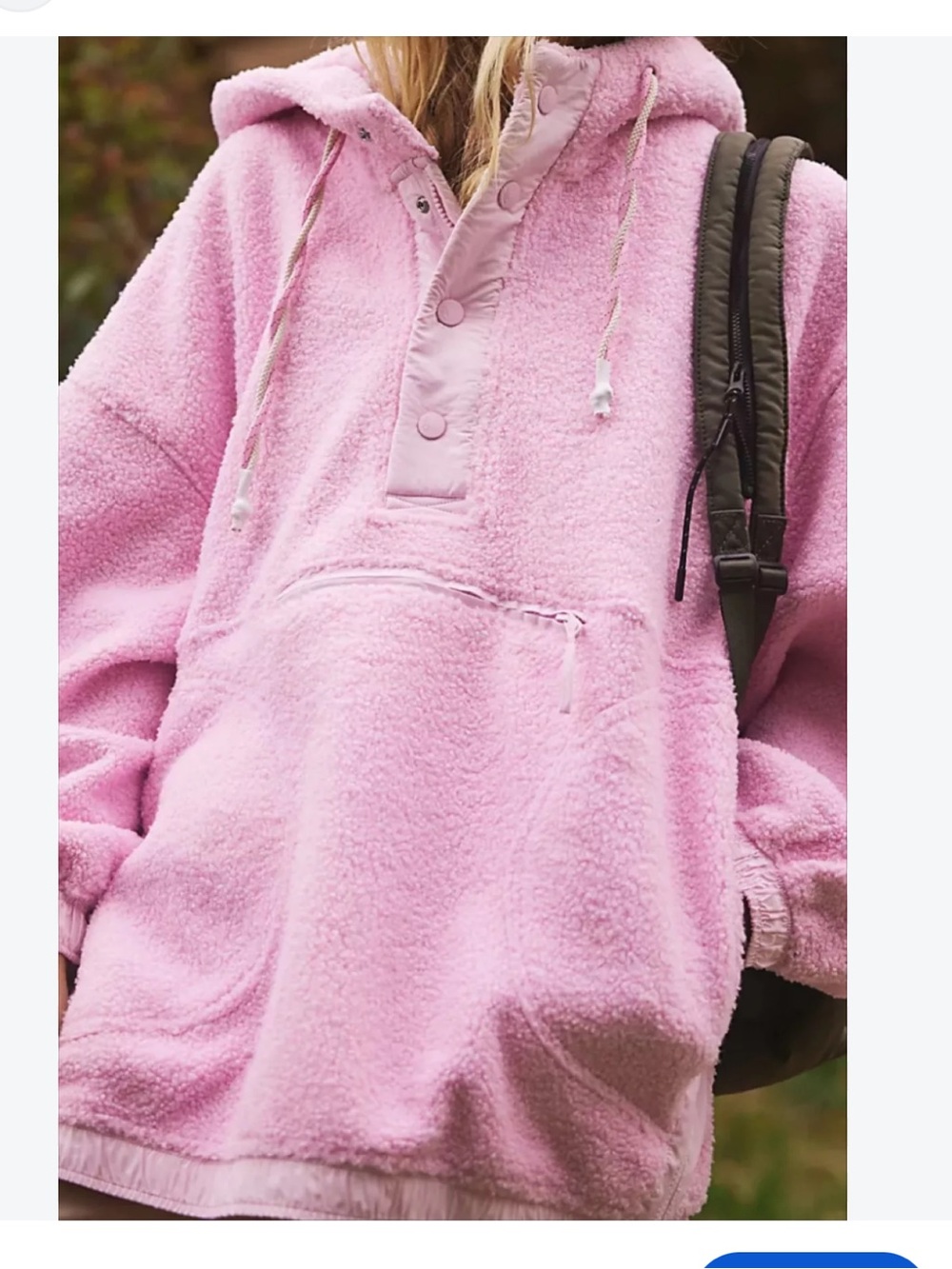 FP Movement  Cozy Pink Sherpa Hoodie Pullover - Women Sweater